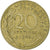 Francja, 20 Centimes, Marianne, 1980, Pessac, Aluminium-Brąz, EF(40-45), KM:930