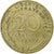 França, 20 Centimes, Marianne, 1984, Pessac, Alumínio-Bronze, EF(40-45)