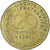 Frankreich, 20 Centimes, Marianne, 1985, Pessac, Aluminum-Bronze, SS, KM:930