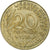 Francja, 20 Centimes, Marianne, 1994, Pessac, Aluminium-Brąz, EF(40-45), KM:930