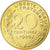 França, 20 Centimes, Marianne, 1980, Pessac, Alumínio-Bronze, MS(63), KM:930