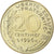 Francja, 20 Centimes, Marianne, 1996, Pessac, Aluminium-Brąz, MS(63), KM:930