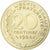 França, 20 Centimes, Marianne, 1984, Pessac, Alumínio-Bronze, MS(63), KM:930