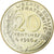 França, 20 Centimes, Marianne, 1986, Pessac, Alumínio-Bronze, MS(63), KM:930