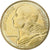 França, 20 Centimes, Marianne, 1965, Paris, Alumínio-Bronze, MS(63), KM:930