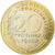 Francia, 20 Centimes, Marianne, 1988, Pessac, Aluminio - bronce, SC, KM:930