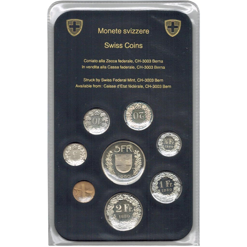 Suisse, Confédération helvétique, Série Fleurs de Coins de 1980