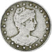 Brazil, 100 Reis, Liberté, 1901, Rio de Janeiro, Copper-nickel, VF(30-35)