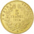 Francia, Napoleon III, 5 Francs, 1854, Paris, tranche cannelée, Oro, MB+
