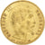 Francia, Napoleon III, 5 Francs, 1854, Paris, tranche cannelée, Oro, BB, KM:783