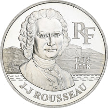 France, 100 Francs, Rousseau, 2000, Monnaie de Paris, BE, Silver, MS(60-62)