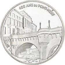 France, 1 1/2 Euro, Pont-Neuf, 2007, Monnaie de Paris, BE, MS(60-62), Silver