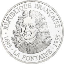 France, 100 Francs, Jean de la Fontaine, 1995, Monnaie de Paris, BE, Silver