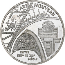 France, 6.55957 Francs, Art Nouveau, 2000, Monnaie de Paris, BE, Silver