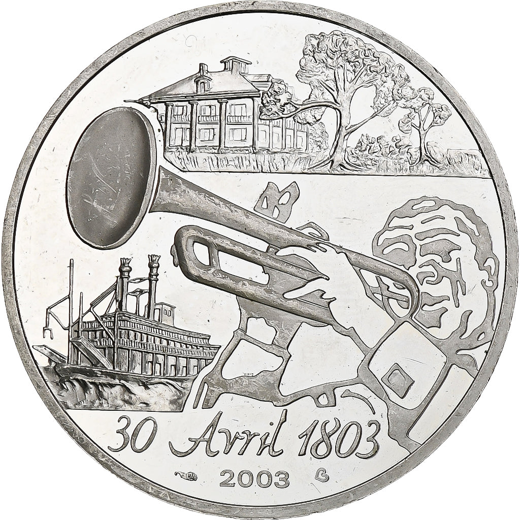 France, 1 1/2 Euro, Vente de la Louisiane, 2003, Monnaie de Paris, BE, SUP+