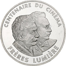 Frankreich, 100 Francs, Frères Lumière, 1995, Monnaie de Paris, BE, Silber