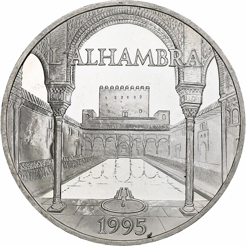 Frankrijk, 100 Francs / 15 Écus, L'Alhambra, 1995, Monnaie de Paris, BE