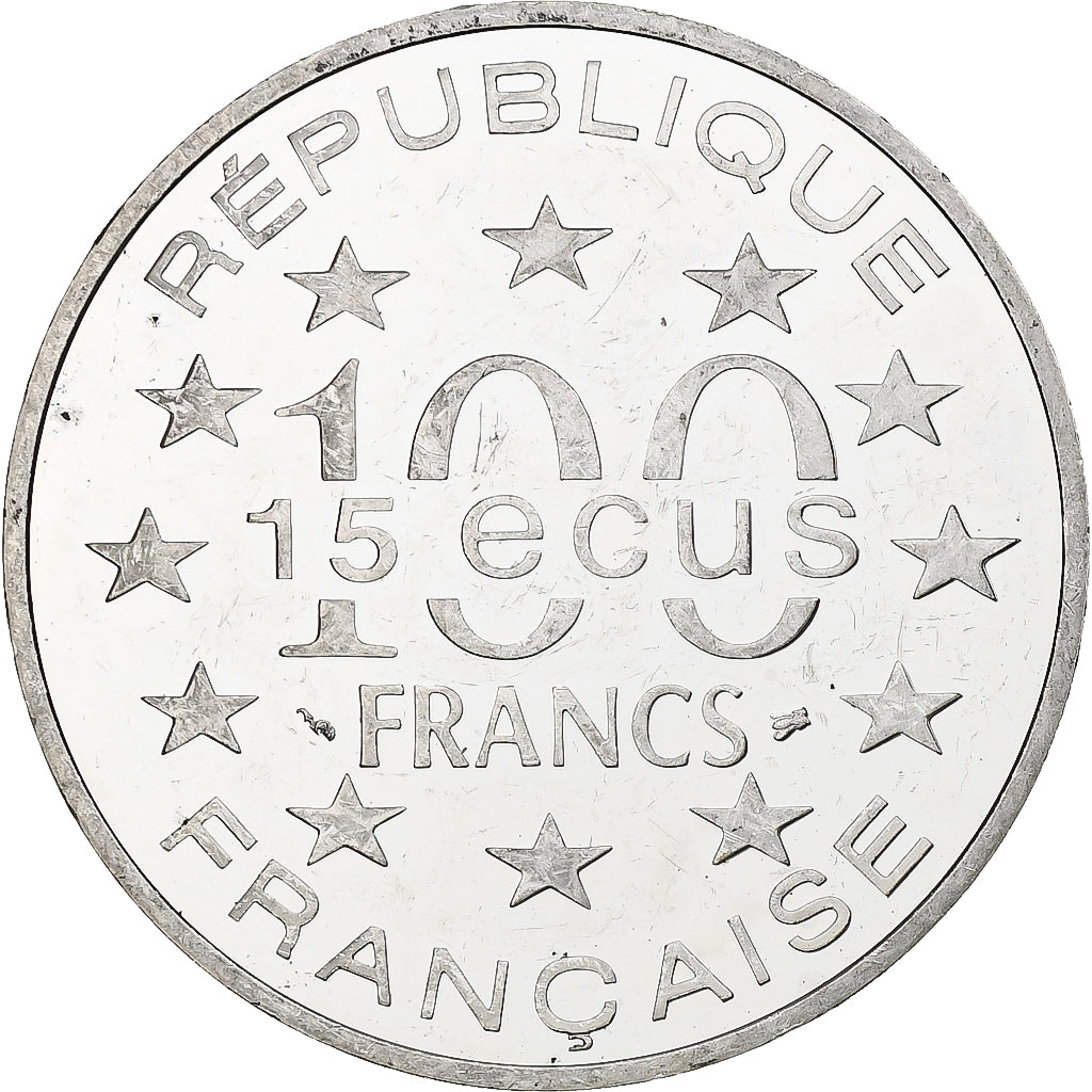 Frankrijk, 100 Francs / 15 Écus, L'Alhambra, 1995, Monnaie de Paris, BE