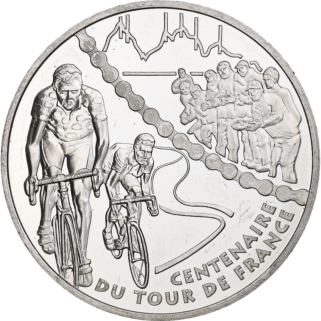 Frankrijk, 1 1/2 Euro, Tour de France, 100e édition, 2003, Monnaie de Paris