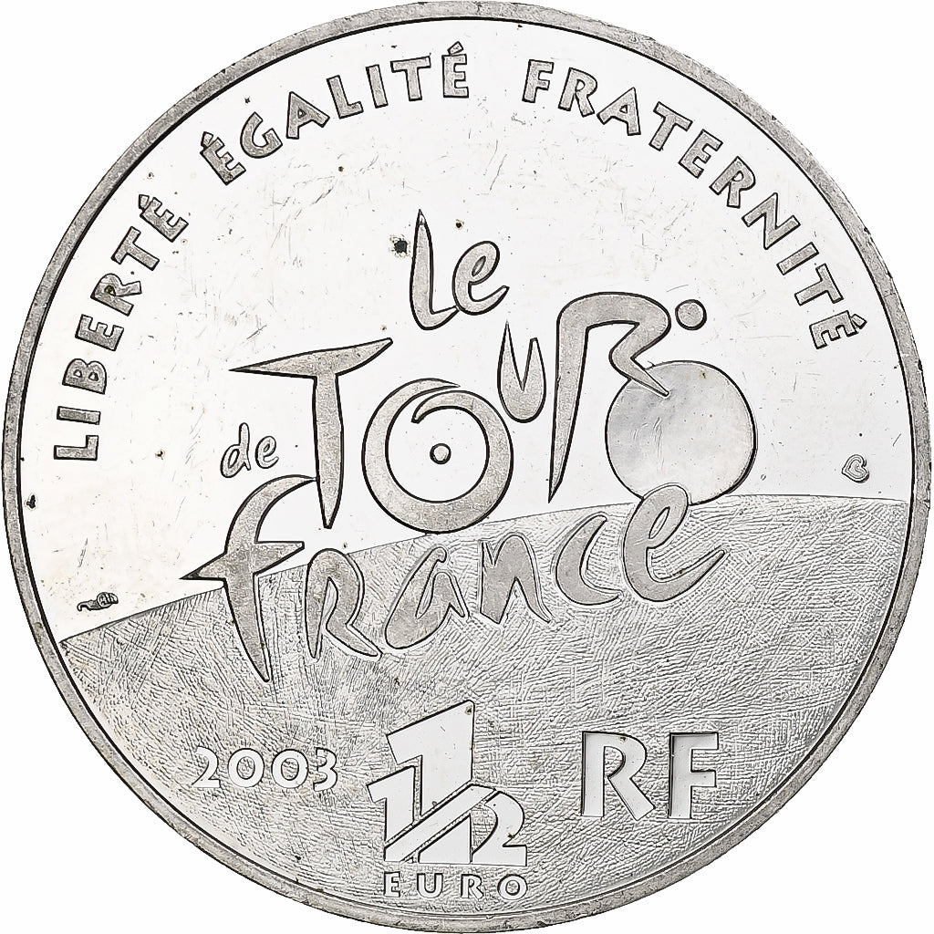 Frankrijk, 1 1/2 Euro, Tour de France, 100e édition, 2003, Monnaie de Paris