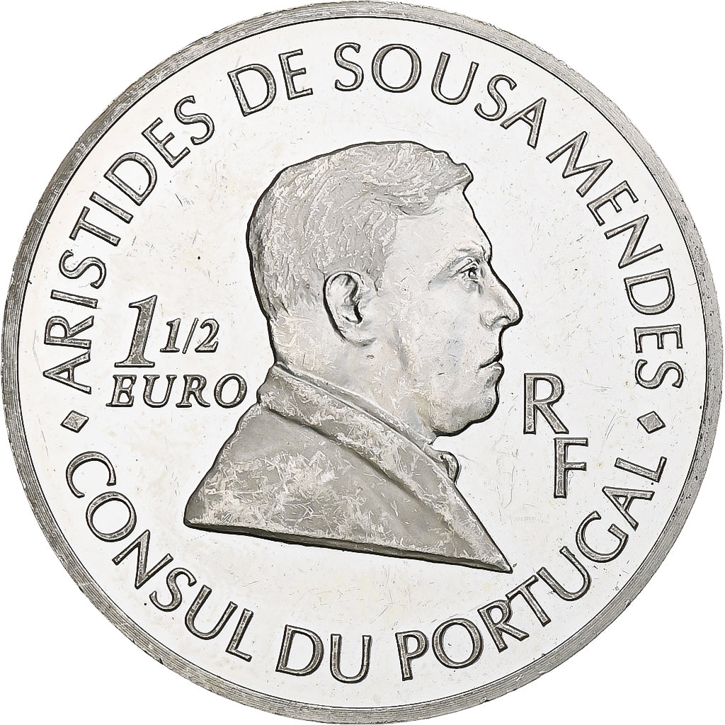 France, 10 Euro, Aristides de Sousa Mendes, 2007, Monnaie de Paris, BE
