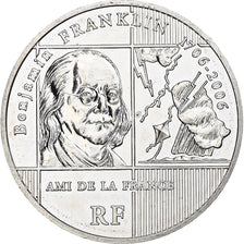 France, 1/4 Euro, Benjamin Franklin, 2006, Monnaie de Paris, BE, MS(60-62)