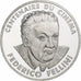 França, 100 Francs, Federico Fellini, 1995, Monnaie de Paris, BE, Prata