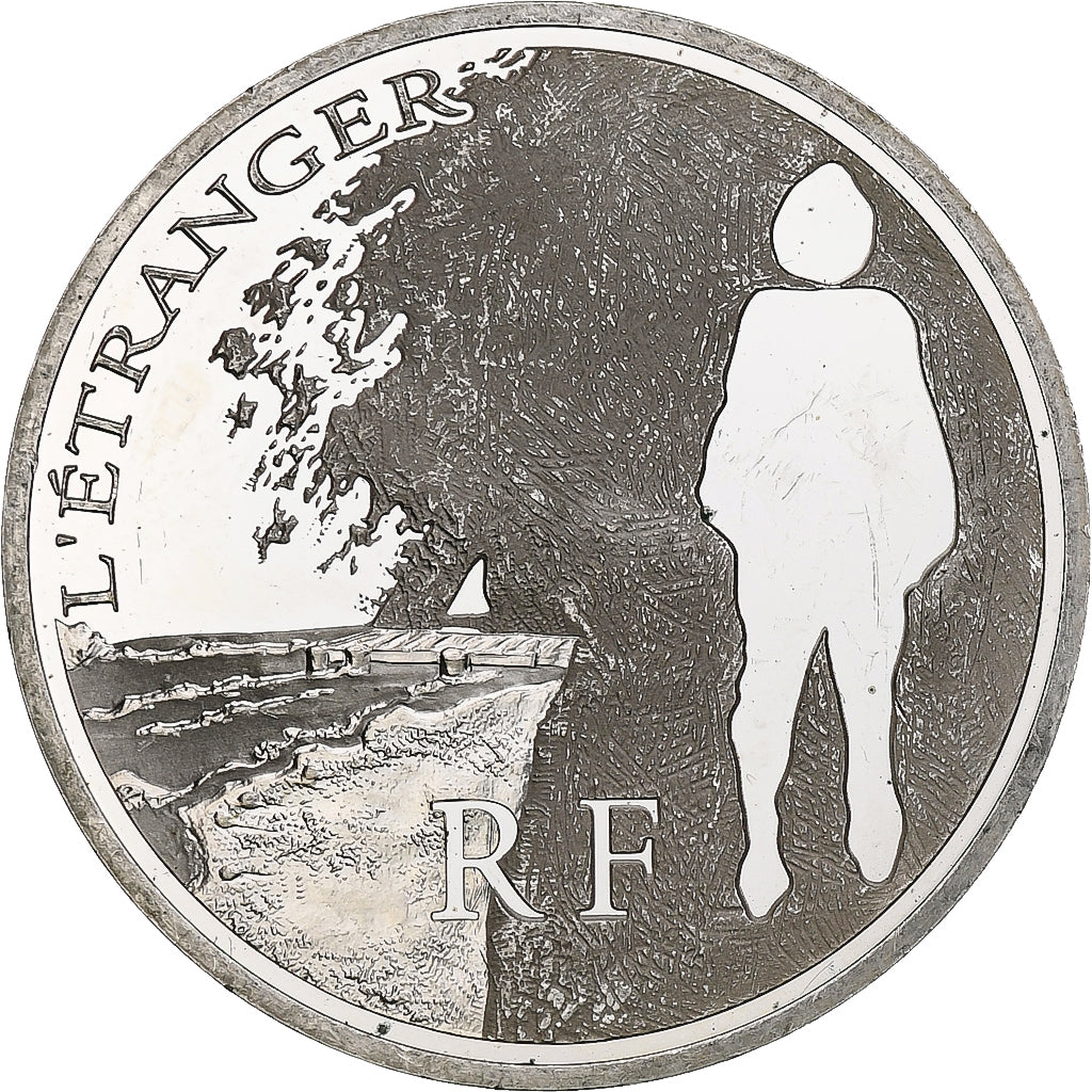 Francia, 10 Euro, L'Étranger, 2011, Monnaie de Paris, BE, SPL, Argento, KM:1831