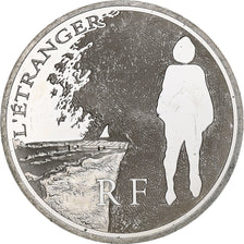 Francia, 10 Euro, L'Étranger, 2011, Monnaie de Paris, BE, SPL, Argento, KM:1831