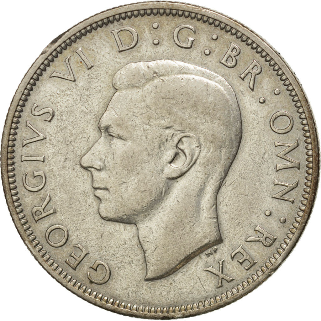 Coin, Great Britain, George VI, 1/2 Crown, 1944, EF(40-45), Silver, KM:856