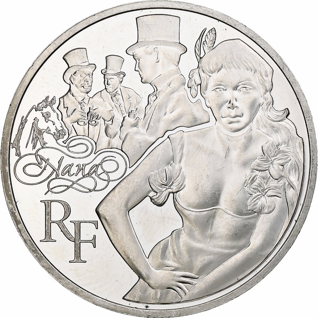 France, 10 Euro, Nana, 2011, Monnaie de Paris, BE, MS(60-62), Silver, KM:1829