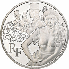 France, 10 Euro, Nana, 2011, Monnaie de Paris, BE, MS(60-62), Silver, KM:1829