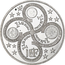 France, Europa, 1 1/2 Euro, 2003, Monnaie de Paris, BE, MS(60-62), Silver