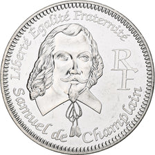 France, 1/4 Euro, Samuel De Champlain, 2004, Monnaie de Paris, BE, MS(60-62)