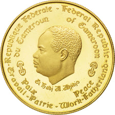 CAMEROON, 3000 Francs, 1970, KM #19, graded, PCGS, MS(65-70), Gold, 10.54