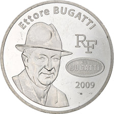 França, 10 Euro, Ettore Bugatti, 2009, Monnaie de Paris, BE, MS(60-62), Prata