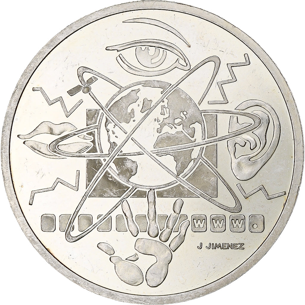 France, 10 Francs, Le siècle de la communication, 2000, Monnaie de Paris, BE