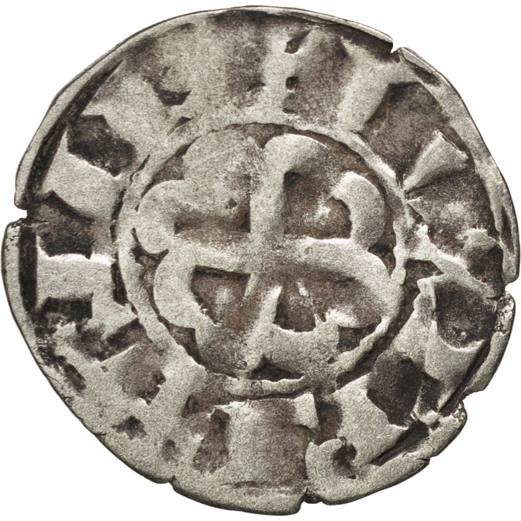 FRANCE, Denarius, Rennes, VF(30-35), Silver, Boudeau #29, 1.04