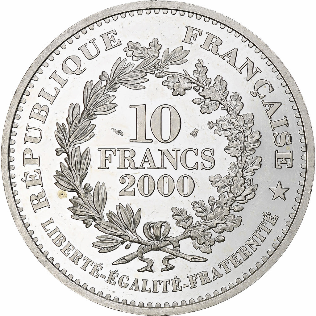 France, 10 Francs, Statère des Parisii, 2000, Monnaie de Paris, BE, MS(60-62)