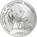 France, 100 Francs, Dumont D'Urville, 1992, Monnaie de Paris, BE, Silver