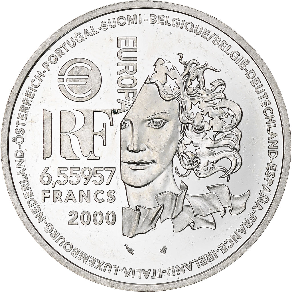 France, 6.55957 Francs, Art de la Renaissance, 2000, Monnaie de Paris, BE
