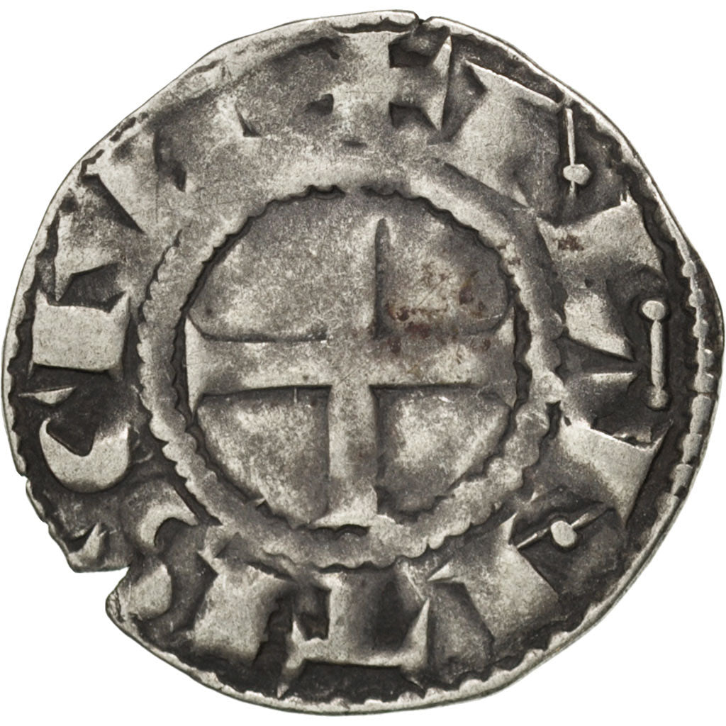 FRANCE, Denarius, Nantes, VF(30-35), Silver, Boudeau #28, 1.01