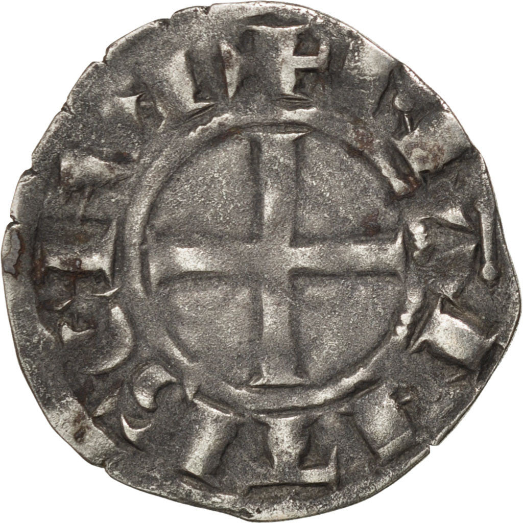 FRANCE, Denarius, Nantes, VF(30-35), Silver, Boudeau #28, 1.15