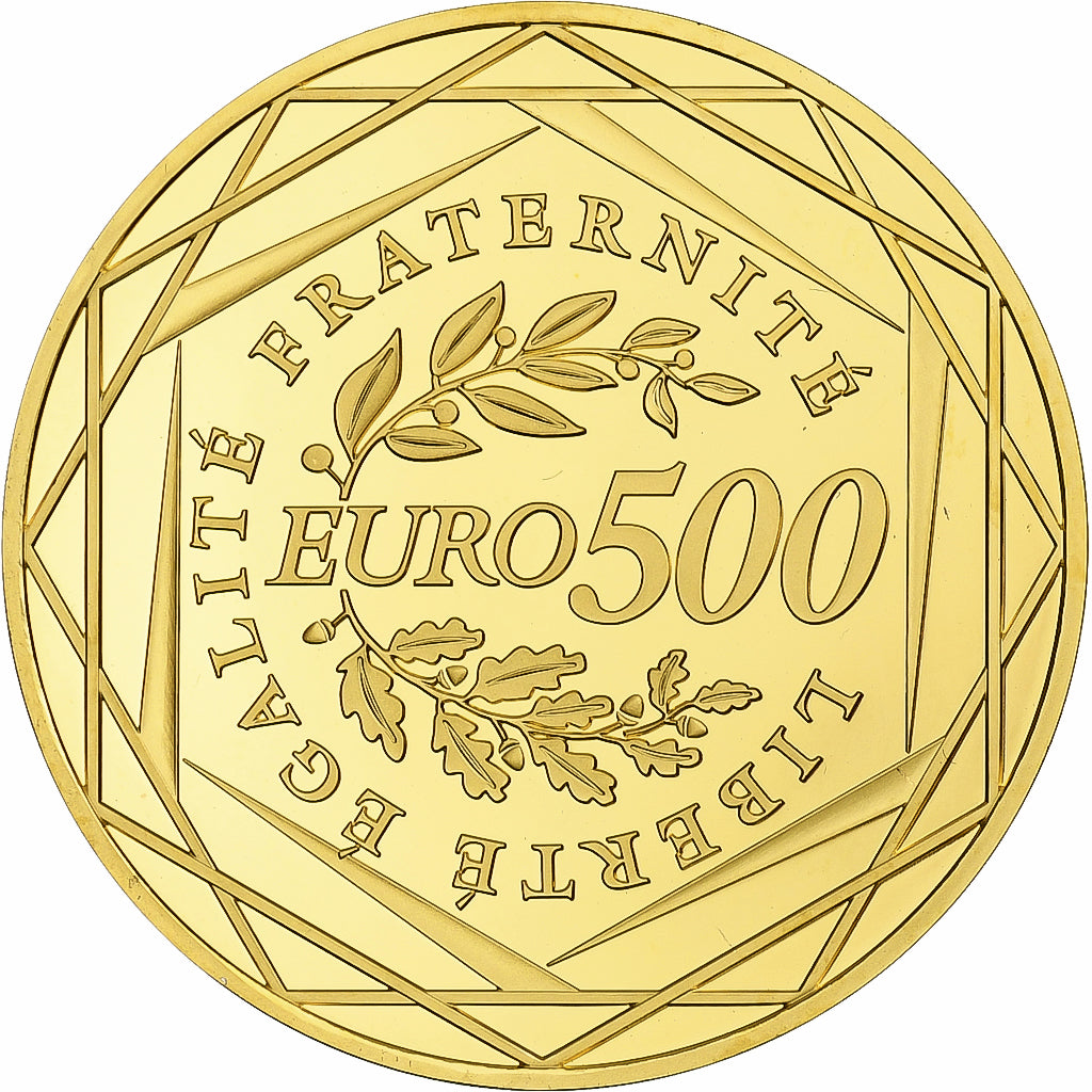 Francia, Semeuse, 500 Euro, 2010, Monnaie de Paris, BE, FDC, Oro, KM:1642