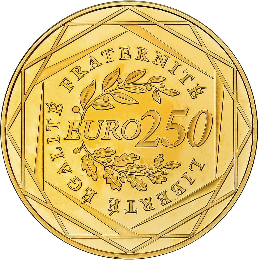 Frankreich, Semeuse, 250 Euro, 2009, Monnaie de Paris, BE, STGL, Gold, KM:1583