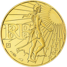 France, Semeuse, 100 Euro, 2008, Monnaie de Paris, BE, FDC, Or, KM:1536