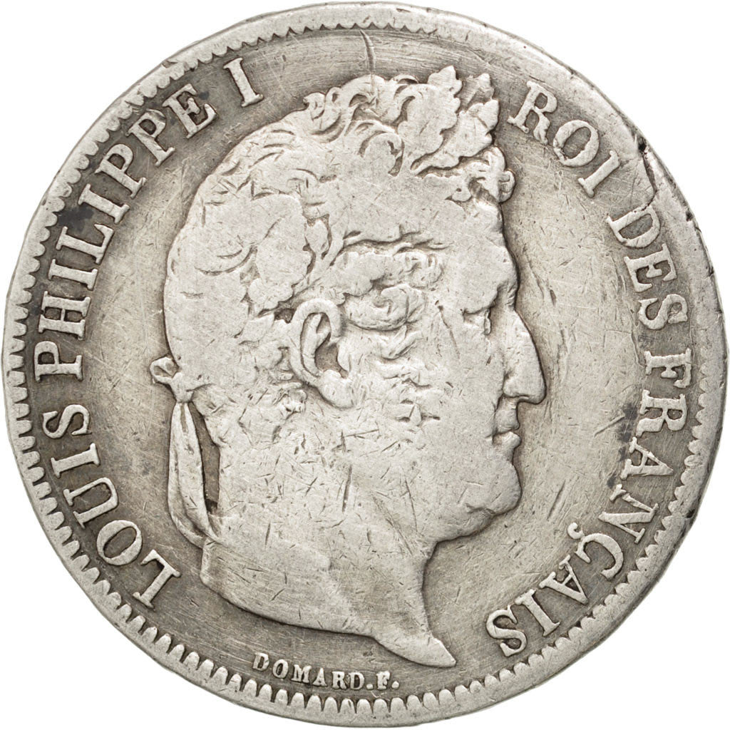 FRANCE, Louis-Philippe, 5 Francs, 1831, Perpignan, KM #745.11, VG(8-10),...