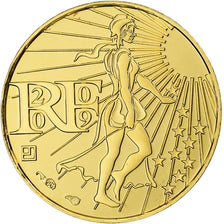Frankreich, Semeuse, 100 Euro, 2009, Monnaie de Paris, BE, STGL, Gold