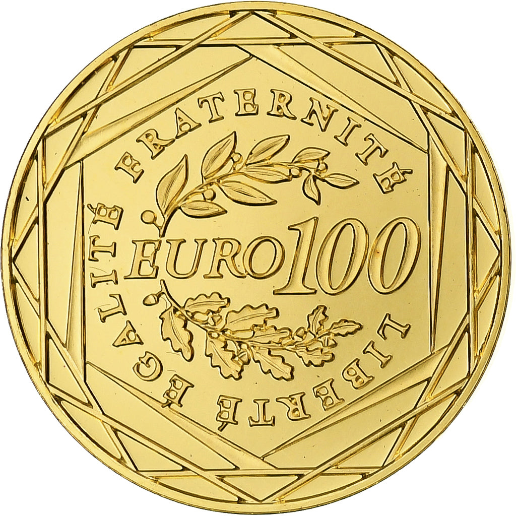 Frankreich, Semeuse, 100 Euro, 2009, Monnaie de Paris, BE, STGL, Gold