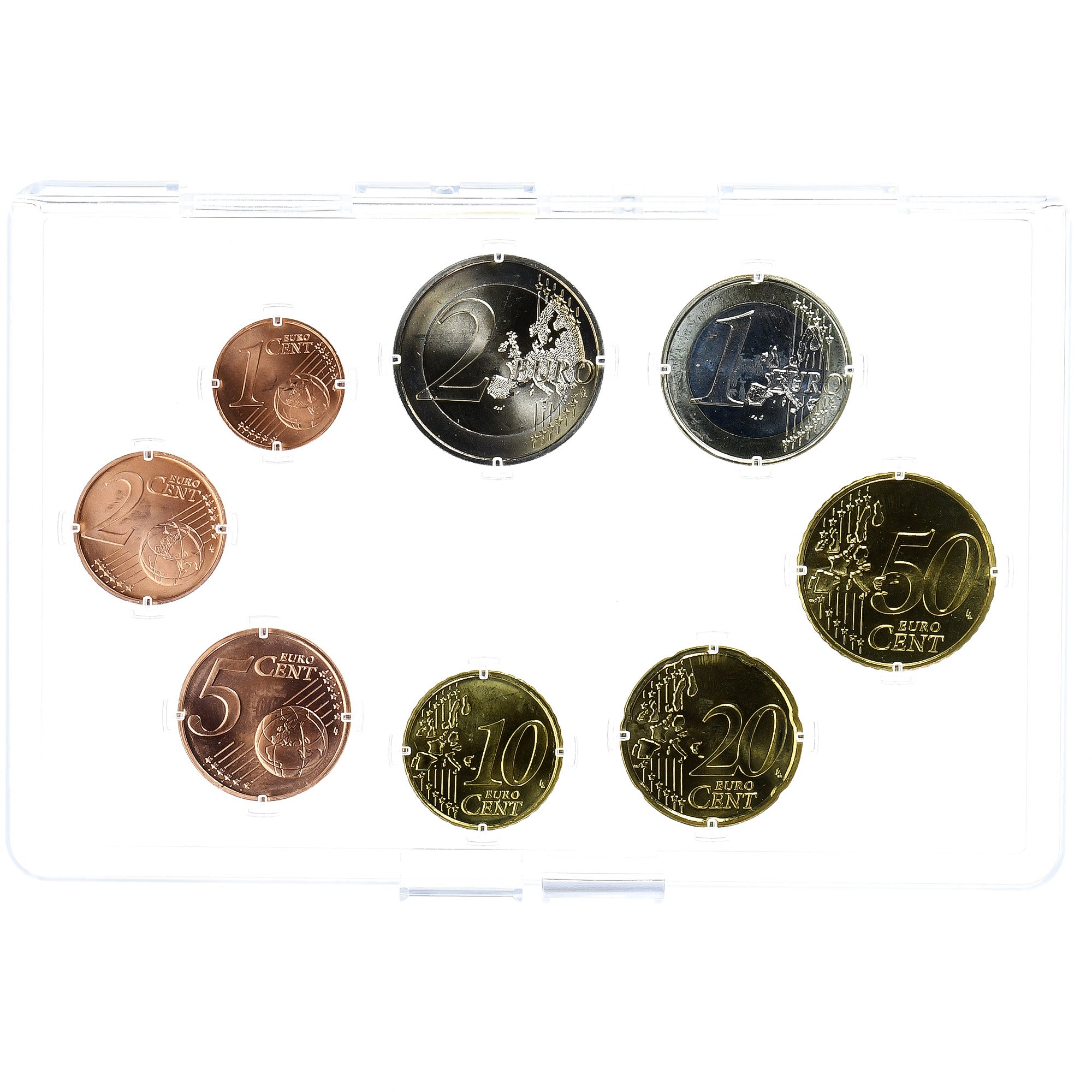 Áustria, Traité de Rome, Plaquette 1c. à 2€, 2007, Vienna, MS(65-70), N/D